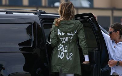 The Story Behind Melania Trump's "I Really Don't Care, Do U?" T-Shirt Controversy